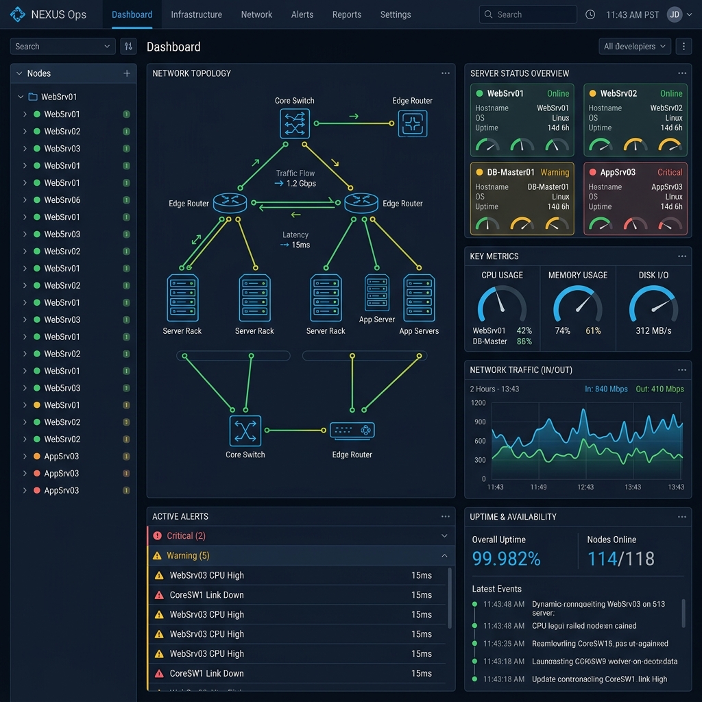 星核运维监控平台界面